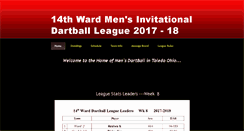 Desktop Screenshot of 14thwarddartball.com