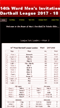 Mobile Screenshot of 14thwarddartball.com